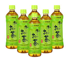 伊藤园 itoen 绿茶 无糖 500ml 24瓶 整箱
